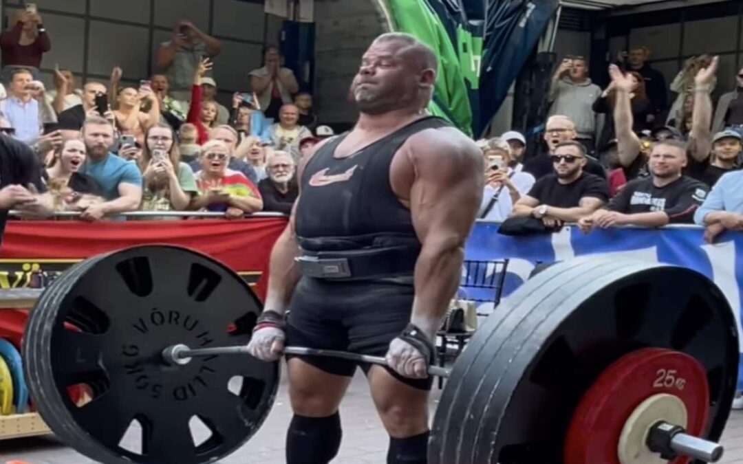 Rauno Heinla Pulls Another World Record with 540-Kilogram (1,190.5-Pound) 18-Inch Deadlift – Breaking Muscle